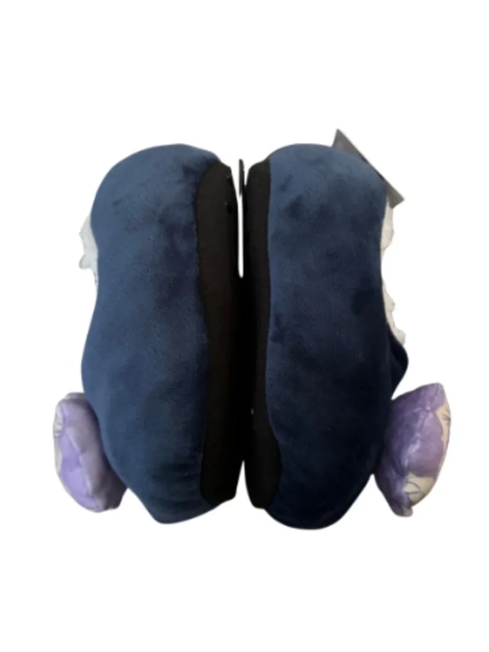 Disney Frozen Elsa Girls Faux Fur Slippers House Shoes Navy Size 4T-5T Non Slip
